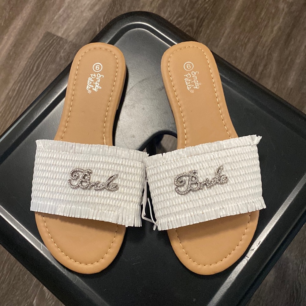 Bride shoes slides